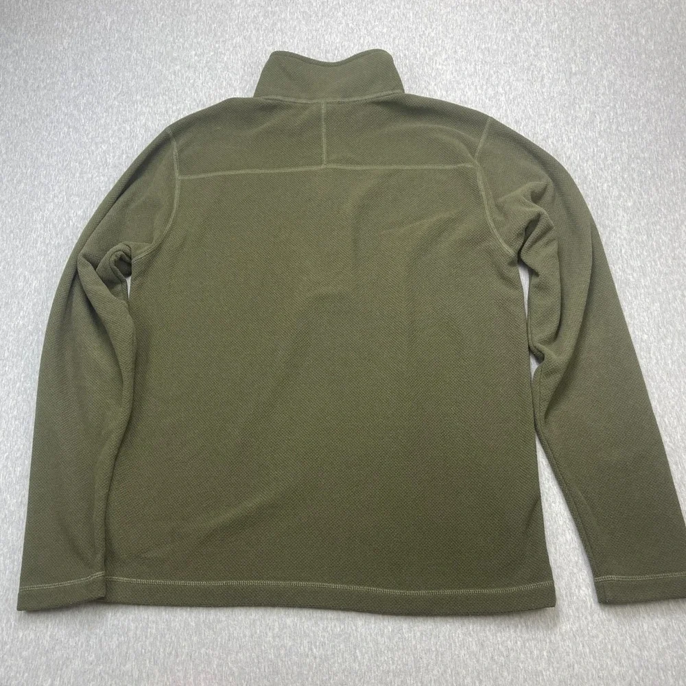 The North Face Pullover Men M TKA Glacier 1/4 Zip Olive Green EUC NF0A3YR1